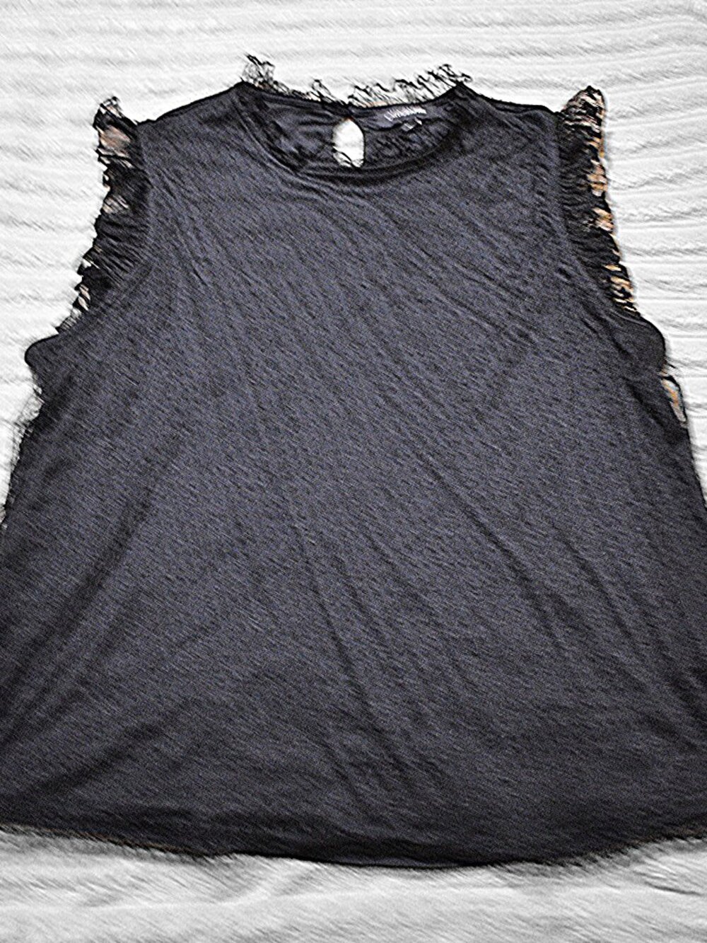 Calligraphie Black Lace Blouse XL